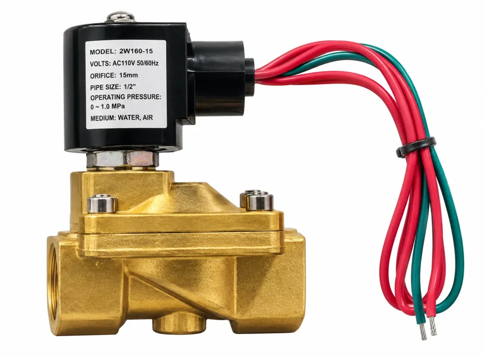 VALVULA SOLENOIDE ( ELECTRICA) BRONCE UNIVAL NC AGUA/AIRE