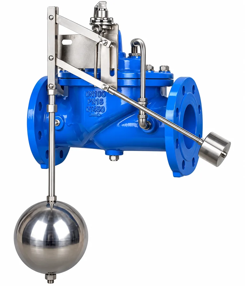 VALVULA BOYA HIERRO FUNDIDO PILOTO NO MODULANTE PBRIDA PRESION DE TRABAJO 230PSI