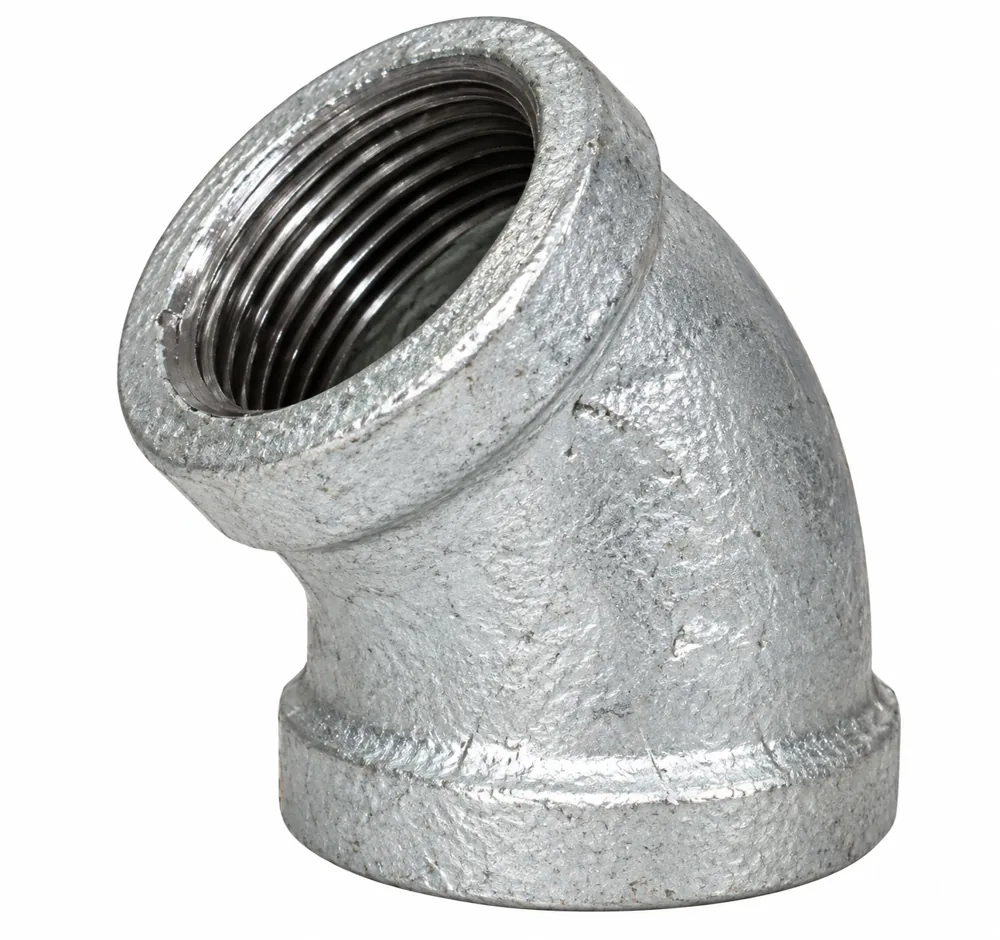 CODO 45 GALVANIZADO CLASE 150