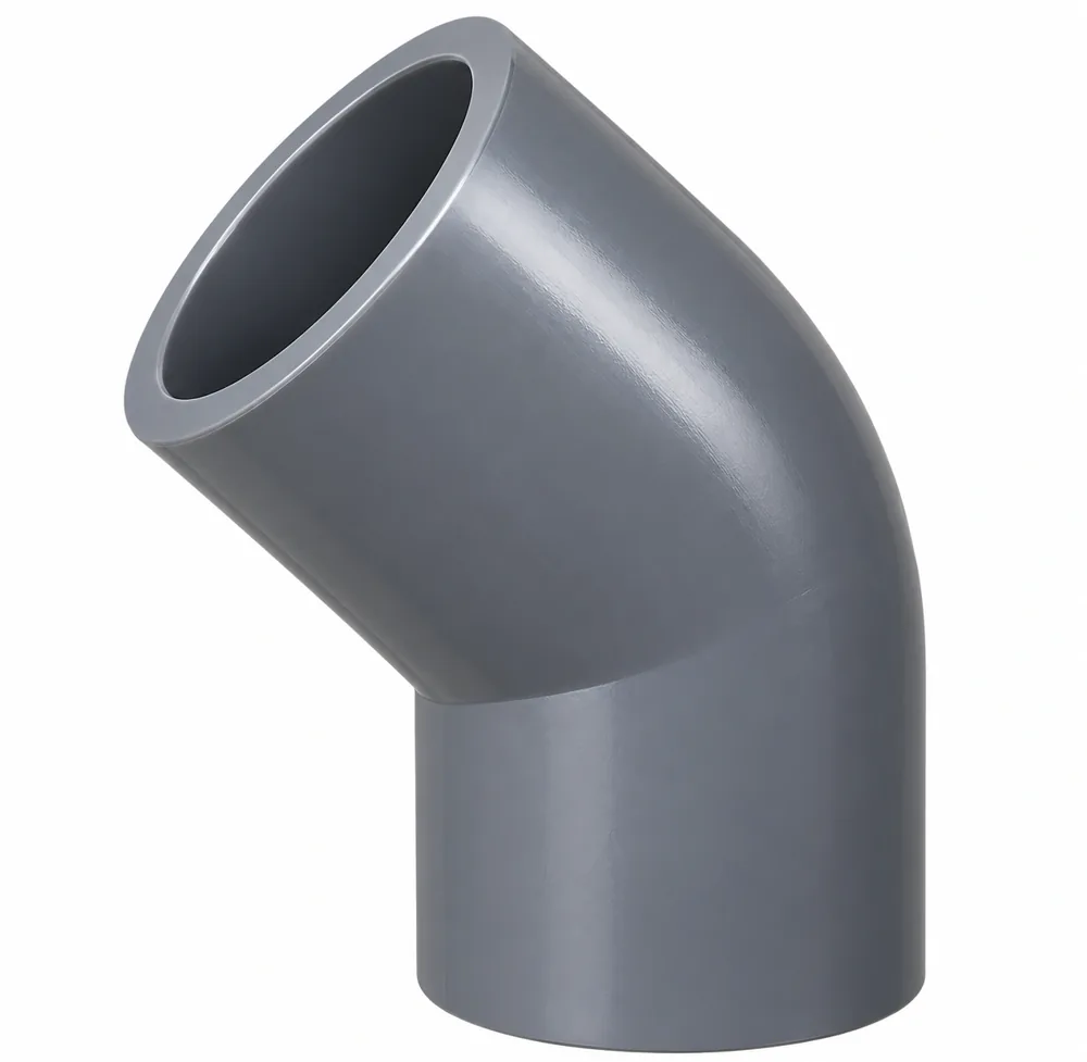 CODO LISO DE 45 GRADOS PVC SCH80