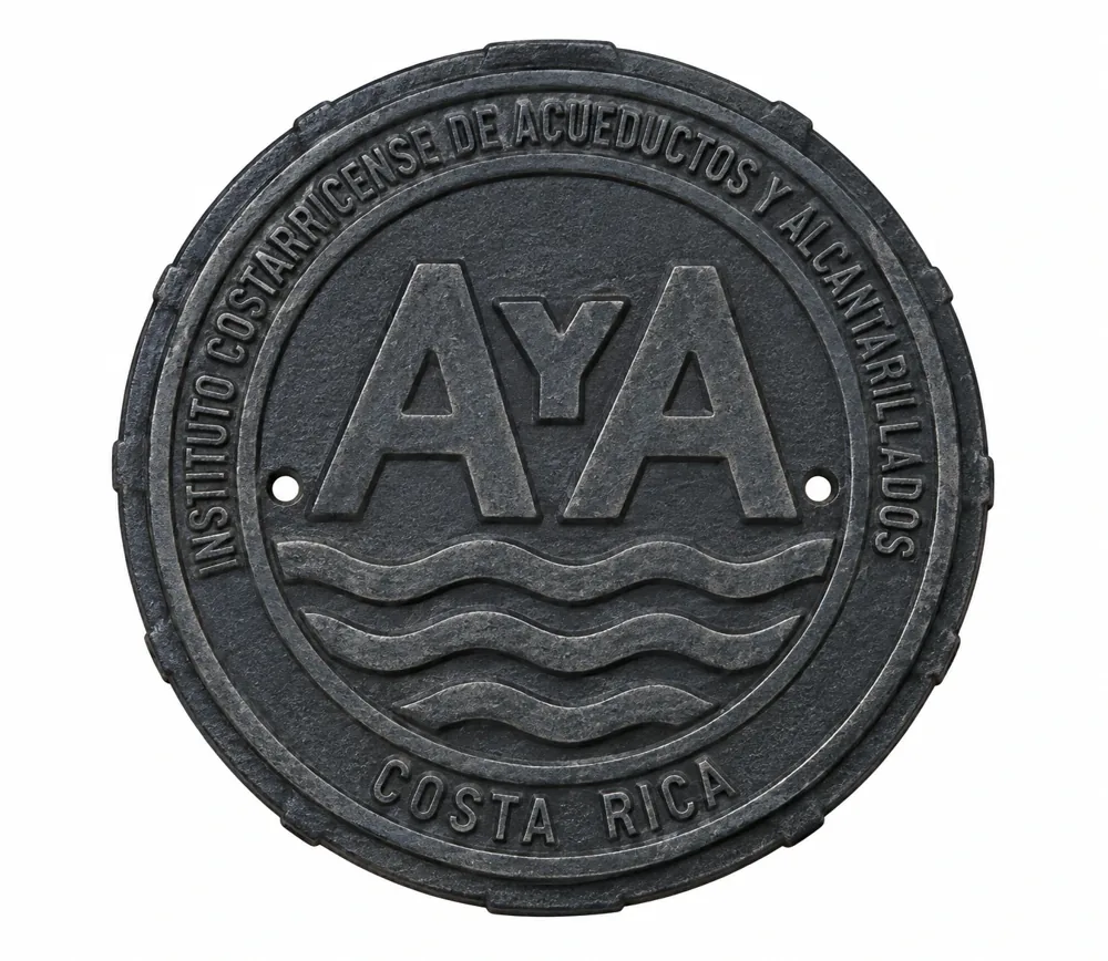 TAPA HIERRO FUNDIDO (SOLA) LEYENDA SANITARIO (AYA) 60CM