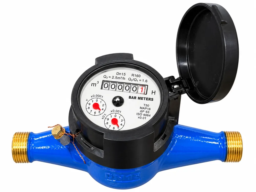 MEDIDOR PARA AGUA DE BRONCE BAR METER PLUS ENCAPSULADO