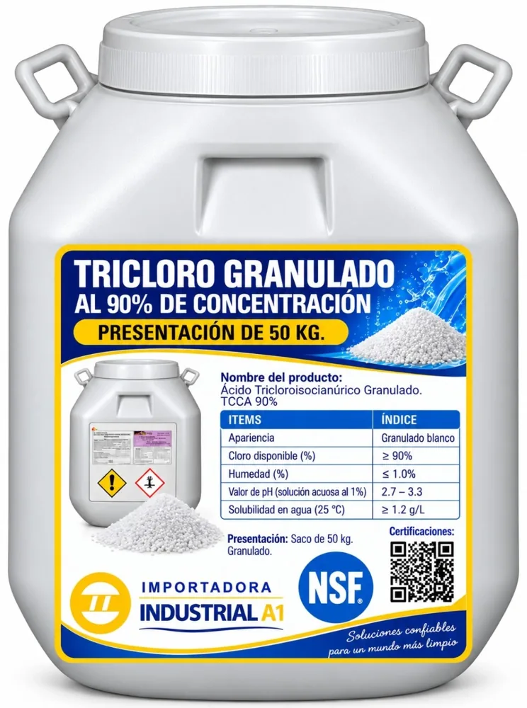 TRICLORO GRANULADO 90% 50KG AQUAENJOY