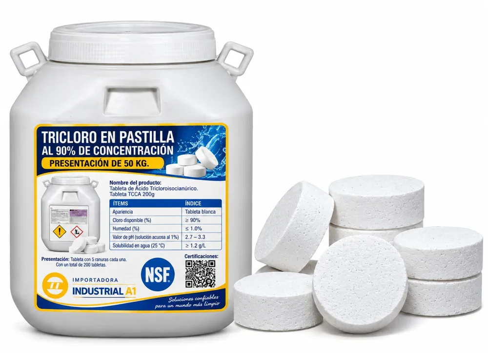 TRICLORO PASTILLA 90% 50KG AQUAENJOY